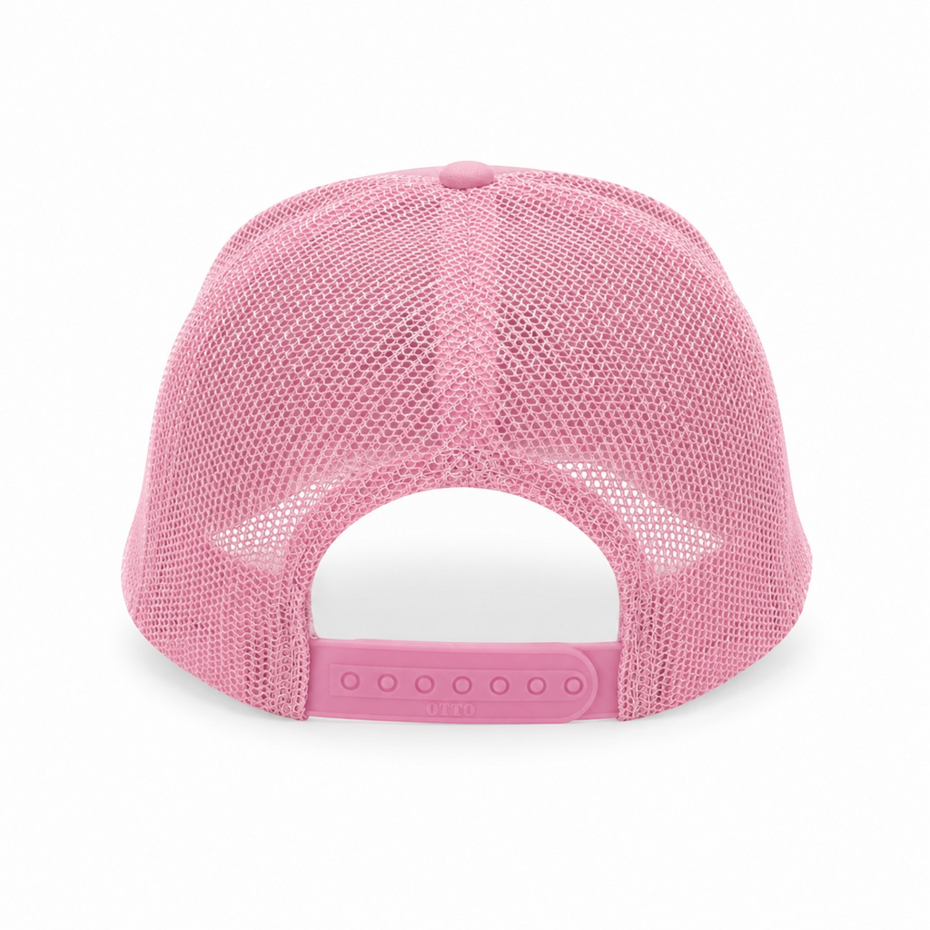 WHITE ASHES TRUCKER HAT (PRETTY PINK)
