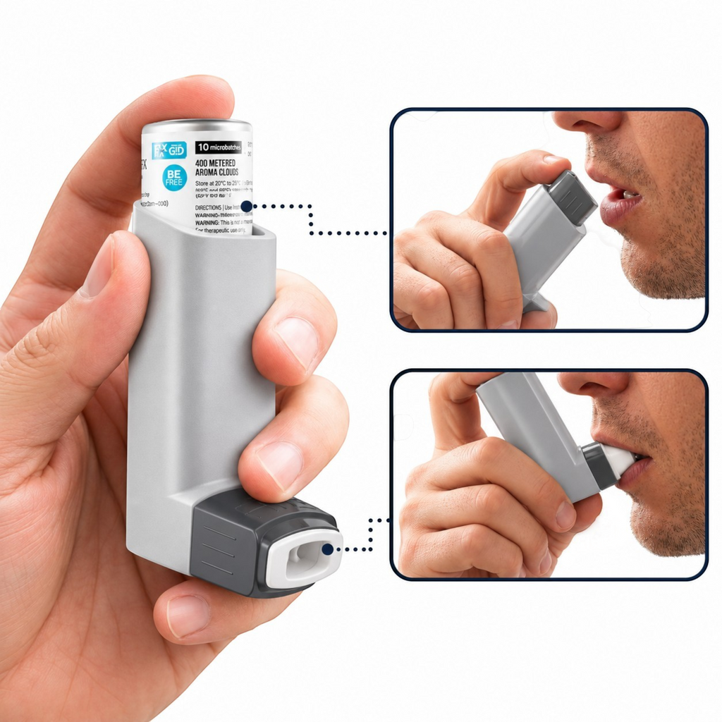 White Ashes Smoke Shop Smyle Labs grey inhaler 510 cart battery with discreet design and replaceable filter