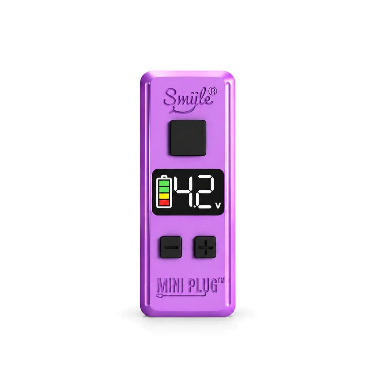 White Ashes Smoke Shop Smüle Mini Plug purple variable voltage 510 battery device with digital LED screen